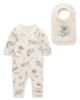 Purebaby Purebaby Boys' Australiana Animals Zip Romper & Bib Set - 1