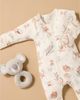 Purebaby Purebaby Boys' Australiana Animals Zip Romper & Bib Set - 6