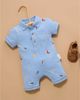 Purebaby Purebaby Boys' Embroidered Polo Romper - 6
