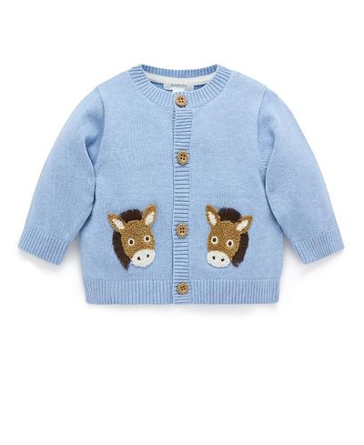 Purebaby Purebaby Boys' Fiesta Friends Knit Cardigan Boys