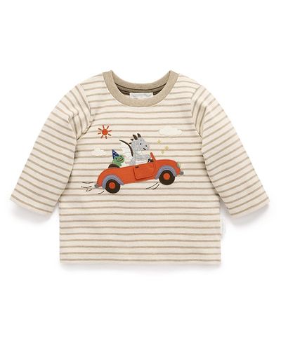 Purebaby Purebaby Boys' Flying Car Thick Tee