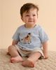 Purebaby Purebaby Boys' Linen Blend Short and Tee Set - 2