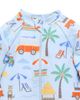 Purebaby Purebaby Boys' Printed Longsleeve Swim Sunsuit - 4