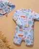 Purebaby Purebaby Boys' Printed Longsleeve Swim Sunsuit - 6