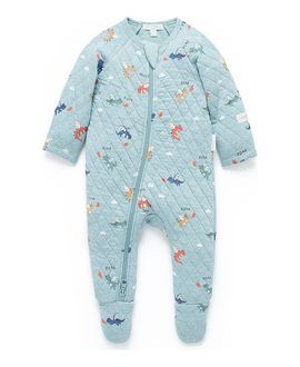 Purebaby Purebaby Boys' Quilted Footie
