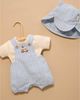 Purebaby Purebaby Boys' Short Leg Overall Set - 4