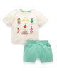 Purebaby Purebaby Boys' Small Bites Tee and Short Set - 1