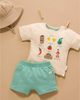 Purebaby Purebaby Boys' Small Bites Tee and Short Set - 6