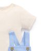 Purebaby Purebaby Boys' Striped Overall Set - 3