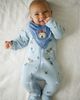 Purebaby Purebaby Boys' Thick Zip Footie & Bib Set - 2