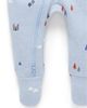 Purebaby Purebaby Boys' Thick Zip Footie & Bib Set - 4