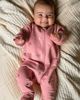 Purebaby Purebaby Embroidered Fleece Zip Baby Girl Footie - 2