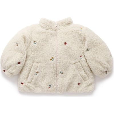 Purebaby Purebaby Fluffy Embroidered Jacket