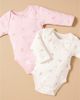 Purebaby Purebaby Girls' 2 pack Long Sleeve Bodysuit - 2
