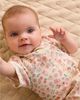 Purebaby Purebaby Girls' 2 Pack Short Sleeve Zip Romper Floral - 2
