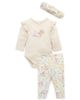 Purebaby Purebaby Girls' 3 Piece Australiana Set with Headband - 1