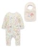 Purebaby Purebaby Girls' Australiana Floral Zip Romper & Bib Set - 1