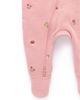 Purebaby Purebaby Girls' Embroidered Fleece Zip Footie - 4