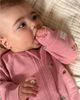 Purebaby Purebaby Girls' Embroidered Fleece Zip Footie - 6