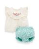 Purebaby Purebaby Girls' Embroidered Top and Bloomer Set - 1