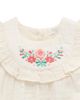 Purebaby Purebaby Girls' Embroidered Top and Bloomer Set - 4
