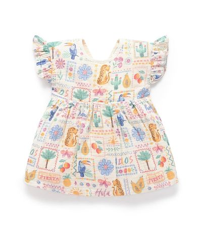Purebaby Purebaby Girls' Postcard Dress