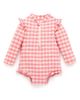 Purebaby Purebaby Girls' Printed Frilly Longsleeve Swimsuit - 1