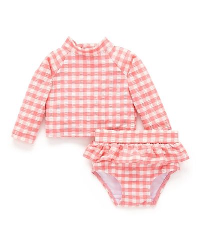 Purebaby Purebaby Girls' Printed Longsleeve Rashie Swim Set