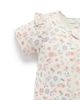 Purebaby Purebaby Girls' Printed Short Sleeve Long Leg Ruffle Romper - 2