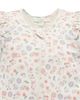 Purebaby Purebaby Girls' Printed Short Sleeve Long Leg Ruffle Romper - 4