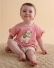 Purebaby Purebaby Girls' Ruffle Tee & Bike Short Set - 2