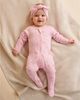 Purebaby Purebaby Girls' Zip Footie & Headband Set - 6