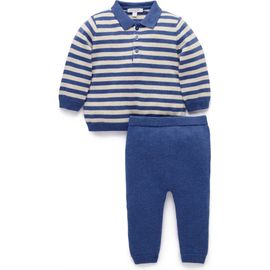 Purebaby Purebaby Polo Knit Set