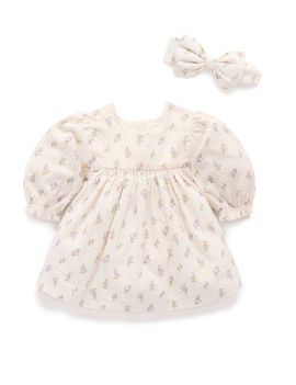 Purebaby Purebaby Primrose Dress with Headband