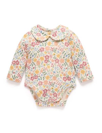 Purebaby Purebaby Thick Bodysuit with Collar