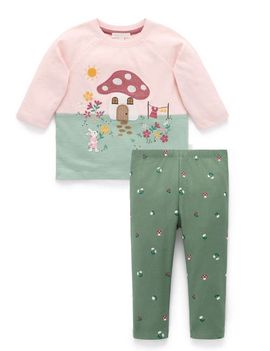 Purebaby Purebaby Toadstool Tee & Legging Set