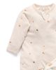 Purebaby Purebaby Unisex 2 Pack Printed Zip Footie - 2