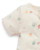 Purebaby Purebaby Unisex 2 Pack Short Sleeve Zip Romper Pinata - 3