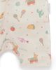 Purebaby Purebaby Unisex 2 Pack Short Sleeve Zip Romper Pinata - 4