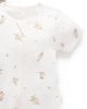 Purebaby Purebaby Unisex 2 Pack Short Zip Romper - 4