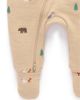 Purebaby Purebaby Unisex Embroidered Fleece Zip Footie - 3