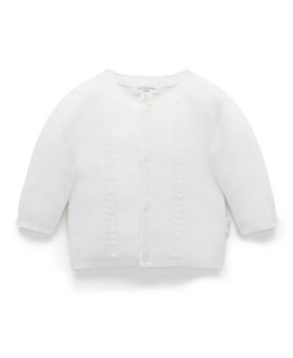 Purebaby Purebaby Unisex Essential Layette Cardigan