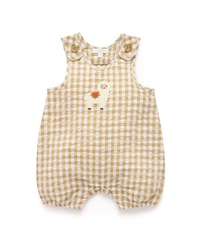 Purebaby Purebaby Unisex Gingham Romper