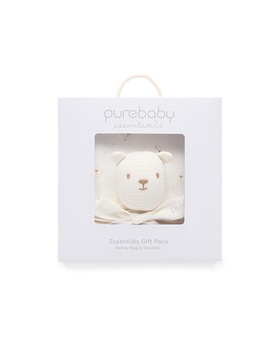 Purebaby Purebaby Unisex Stretch Swaddle Wrap & Lovey Gift Pack