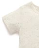 Purebaby Purebaby Unisex Turtle Broderie Overall and Tee Set - 6