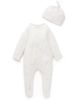 Purebaby Purebaby Unisex Zip Footie & Hat Set - 1