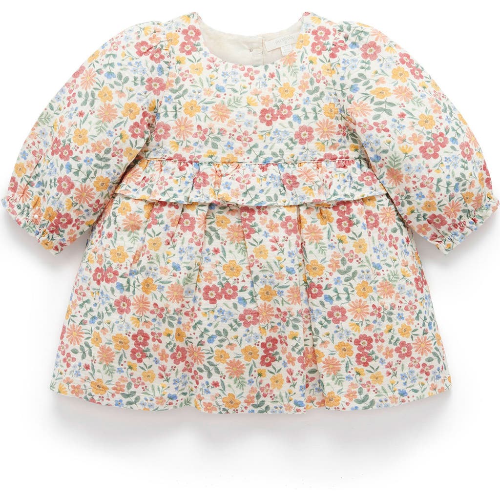 Purebaby Purebaby Wild Flower Long Sleeve Dress