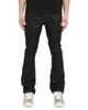 Purple Brand Purple Brand Coated Indigo Flare Jeans in Black - 1