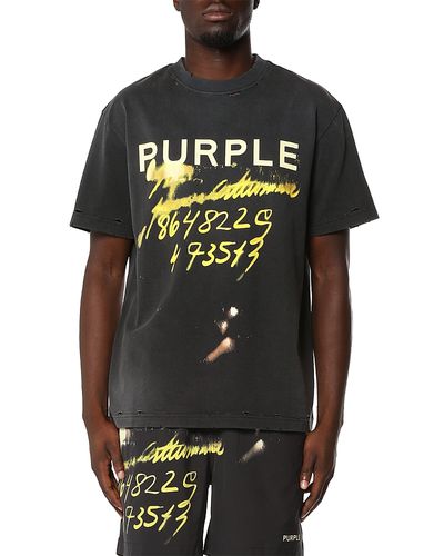 Purple Brand Purple Brand Crewneck Logo T-Shirt