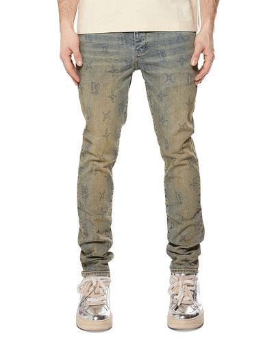 Purple Brand Purple Brand Gothic Wire Skinny Fit Cotton Blend 33 Jeans in Medium Indigo